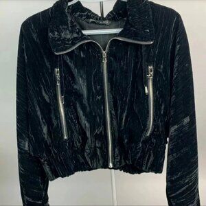 Zara Black Velvet Jacket